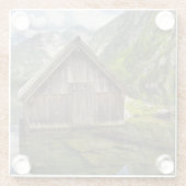 Boathouse am Obersee in den Alpen in Deutschland Glasuntersetzer (Rückseite)