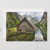 Boathouse am Obersee in den Alpen in Deutschland Magneteinladung (Vorderseite)