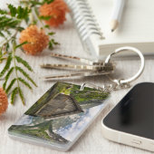 Boathouse am Obersee in den Alpen in Deutschland Schlüsselanhänger (Vorderseite rechts)
