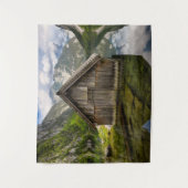 Boathouse am Obersee in den Alpen in Deutschland Wandteppich (Vorderseite)