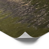 Boathouse auf einem schönen See Poster (Ecke)