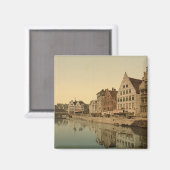 Boathouse in Gent, Belgien Magnet (Vorderseite/Rückseite)
