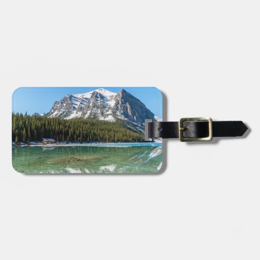 Boathouse neben Lake Louise - Banff, Kanada Gepäckanhänger (Vorderseite horizontal)