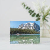 Boathouse neben Lake Louise - Banff, Kanada Postkarte (Stehend Vorderseite)