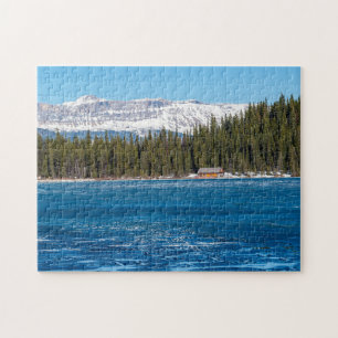 Boathouse neben Lake Louise - Banff, Kanada Puzzle