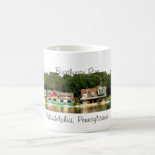 Boathouse-Reihen-Panorama-Tasse Kaffeetasse