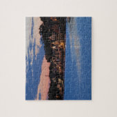 Boathouse-Reihendämmerung Puzzle (Vertikal)