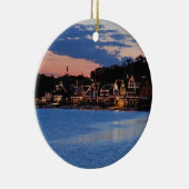 Boathouse Row dusk Keramik Ornament (Rechts)