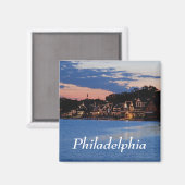Boathouse Row dusk Magnet (Vorderseite/Rückseite)