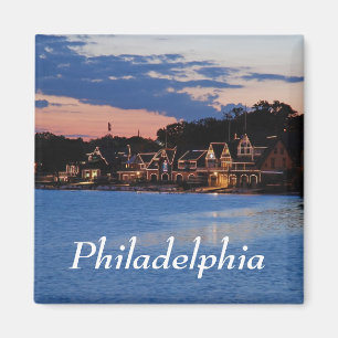 Boathouse Row dusk Magnet