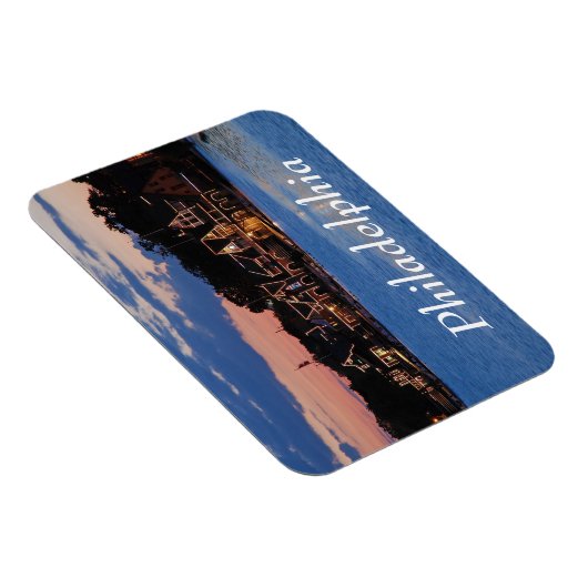 Boathouse Row dusk Magnet (Rechte Seite)