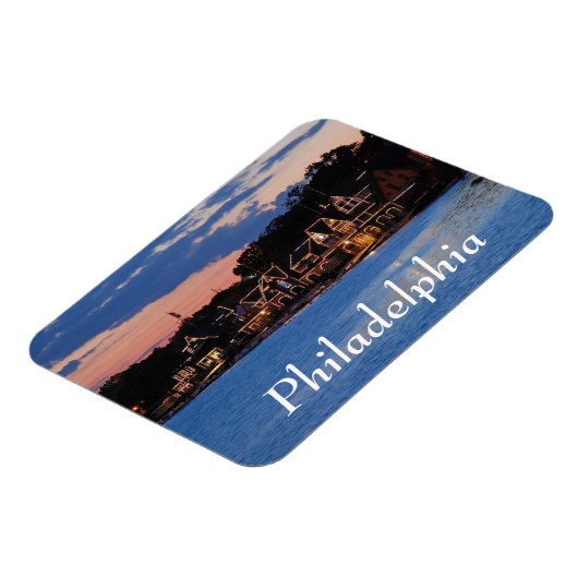 Boathouse Row dusk Magnet (Linke Seite)