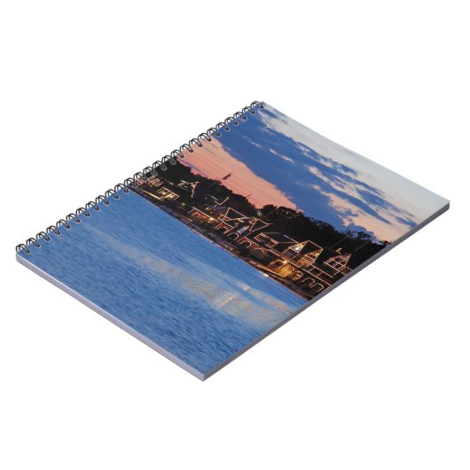 Boathouse Row dusk Notizblock (Linke Seite)