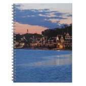 Boathouse Row dusk Notizblock (Vorderseite)