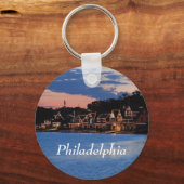 Boathouse Row dusk Schlüsselanhänger (Vorderseite)