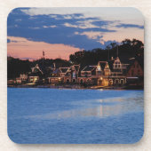 Boathouse Row dusk Untersetzer (Vorderseite)