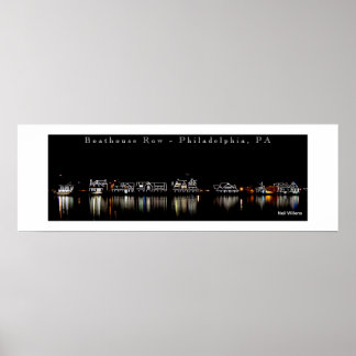 Boathouse Row Foto Art Poster, Philadelphia, PA Poster
