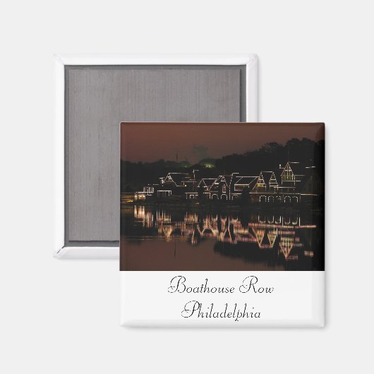 Boathouse Row Magnet (Vorderseite/Rückseite)