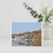 Boathouse Row Philadelphia Postkarte (Stehend Vorderseite)