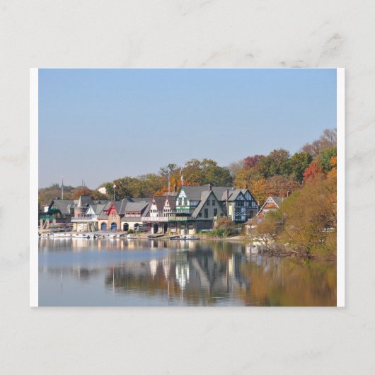 Boathouse Row Philadelphia Postkarte (Vorderseite)