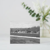 Boathouse Row winter b/w Postkarte (Stehend Vorderseite)