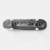 Boathouse Row winter b/w Skateboard (Horizontal)
