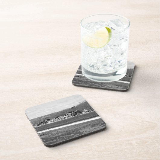 Boathouse Row winter b/w Untersetzer (Rechte Seite)