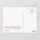 Boathouse Sunset Postcard Postkarte (Rückseite)