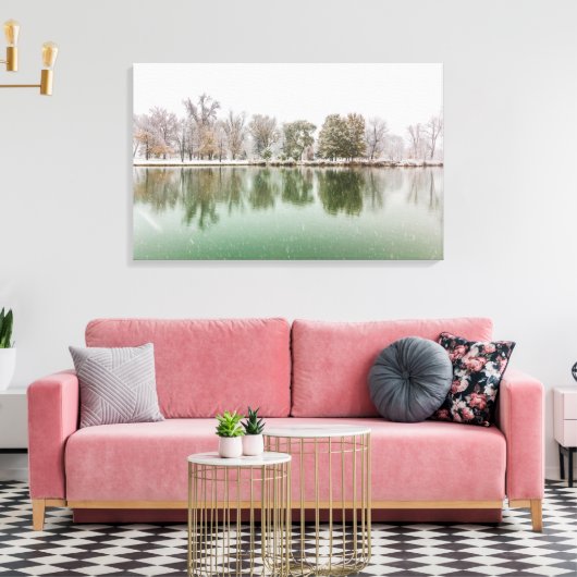 Boathouse, Waldpark Leinwanddruck (Insitu (Wohnzimmer))