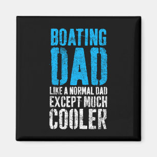 Boating Captain Boot Papa Vatertag  Magnet