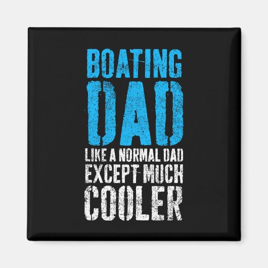 Boating Captain Boot Papa Vatertag Magnet (Vorne)