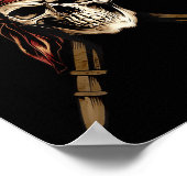 Boating Captain Pirate Flag Skull Crossbones Sword Poster (Ecke)
