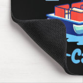 Boating Daddys Co-Kapitän Pontonboot Kind Vater Mousepad (Ecke)