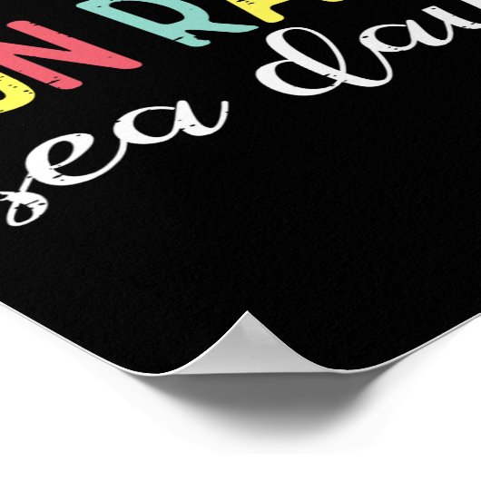 Boating Heat Waves Sun Rays Sea Days Beach Women M Poster (Ecke)