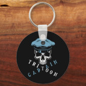 Boating Tritoon Captain Flatboat Life Pontoon For  Schlüsselanhänger (Vorderseite)