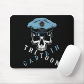 Boating Tritoon Kapitän Flachboot Leben Pontoon Fü Mousepad (Mit Mouse)