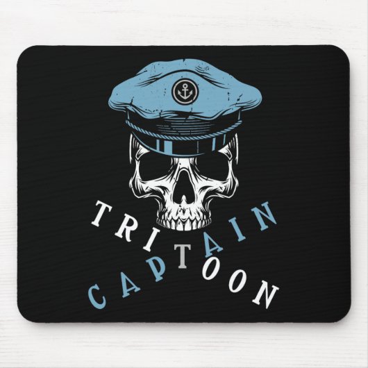Boating Tritoon Kapitän Flachboot Leben Pontoon Fü Mousepad (Vorne)