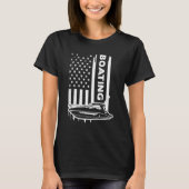 Boating US flag graphic concept T-Shirt (Vorderseite)