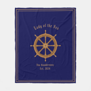 Boatlife Sterling Wheel Navy Blue Fleecedecke