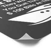 Boats Are Like Funny Sarcastic Cool Saying Quote  Poster (Ecke)