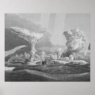 Boats in a Swell Amongst Ice, August 24, 1826, fro Poster