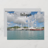 Boats in Antigua Postkarte (Vorne/Hinten)