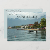 Boats in Kotor Montenegro Postcard Postkarte (Vorne/Hinten)