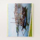 Boats in Porto, Portugal Puzzle (Vertikal)