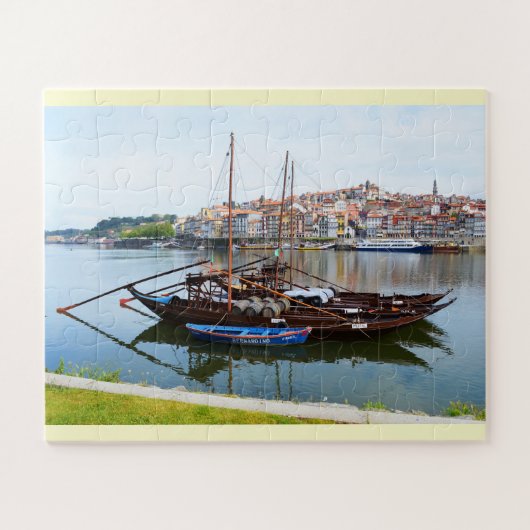 Boats in Porto, Portugal Puzzle (Horizontal)