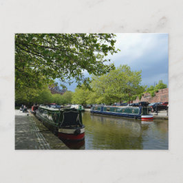 Boats in the canal, Castlefield Manchester Postkarte