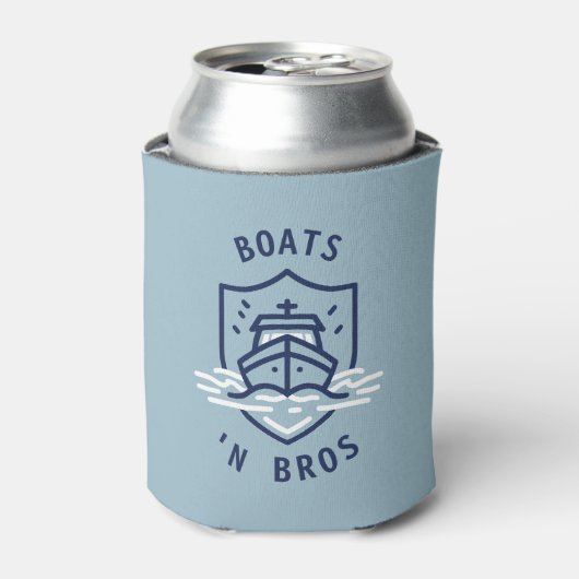 Boats N Bros Bachelor Party Favor Blue Dosenkühler (Kanne Vorderseite)
