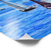 Boats Sea Fotodruck (Ecke)