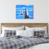 Boats Sea Leinwanddruck (Insitu (Schlafzimmer))