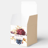 Boavy Burgundy Herbst Wasserfarbenfloral Geschenkschachtel (Geöffnet)